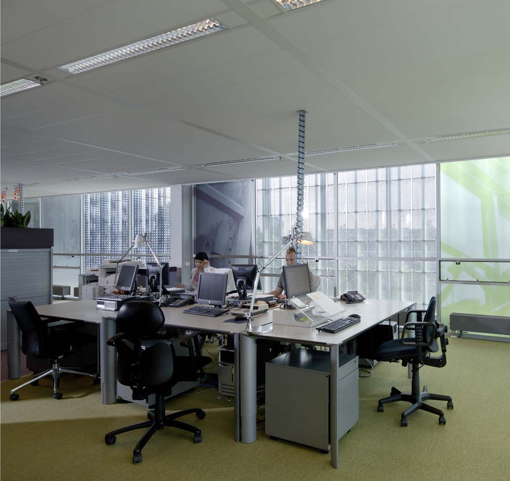 Desks in office
