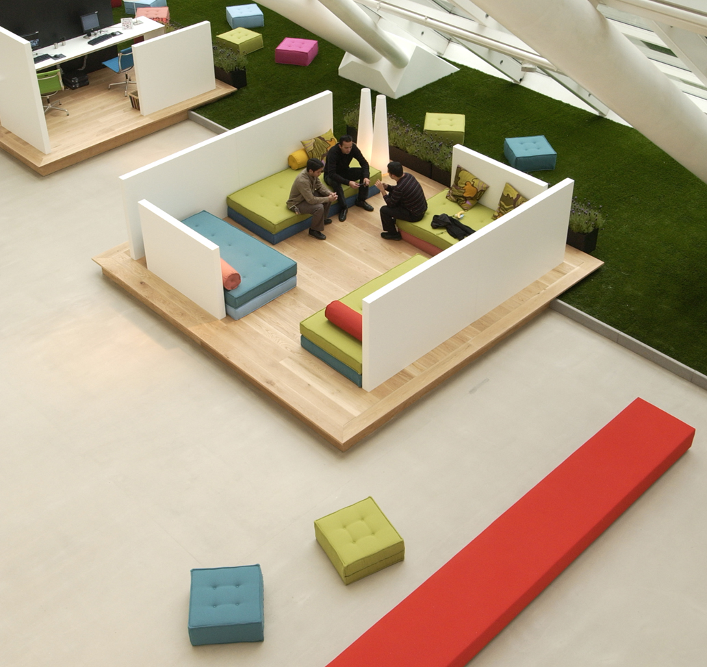 Lounge area at Mexx office