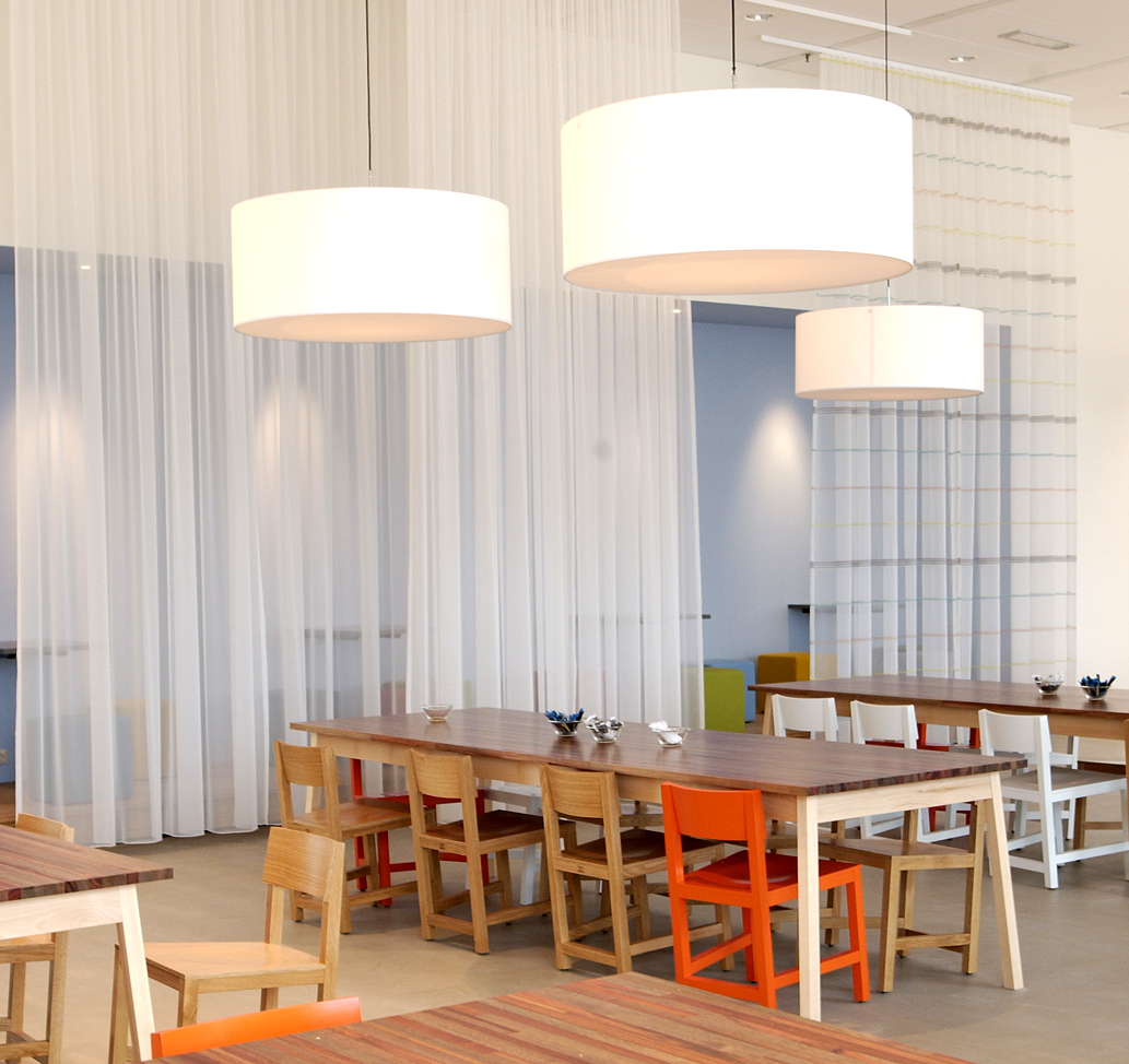 chairs and tables in restaurant