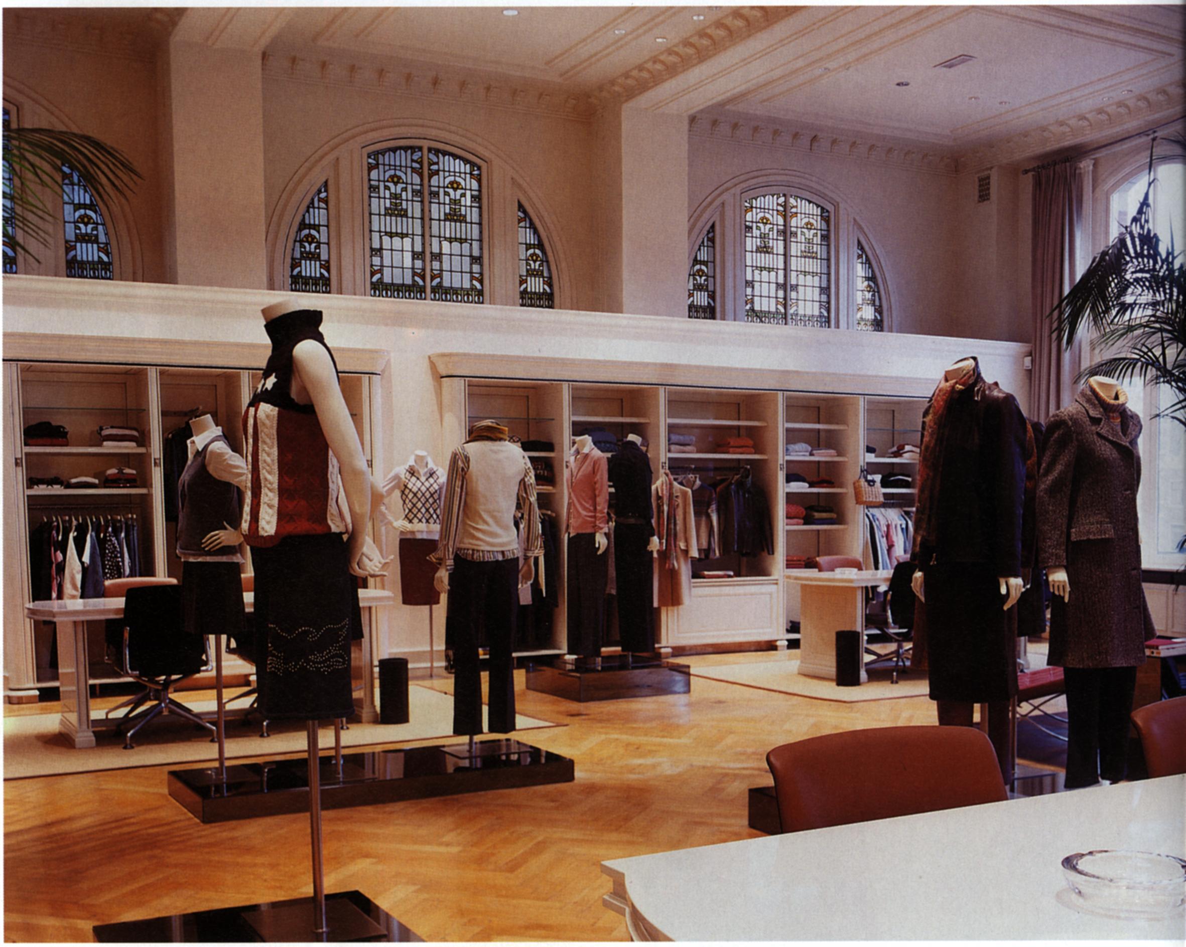 Inside of Tommy Hilfiger shop