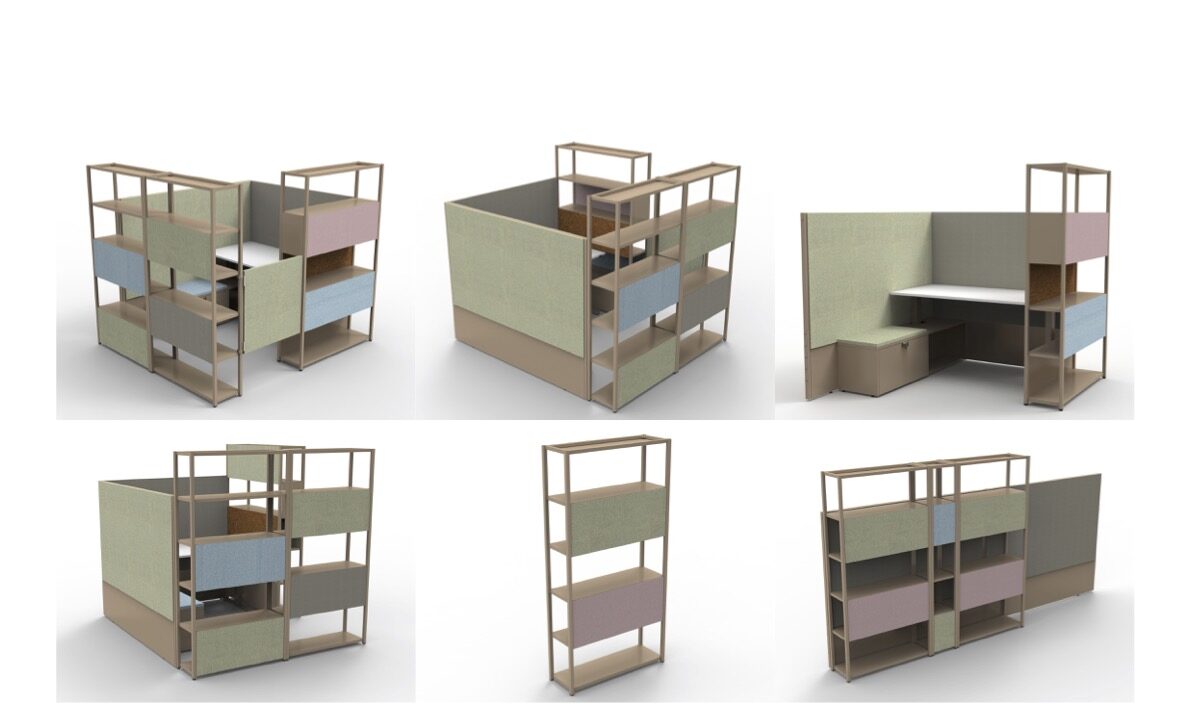 Open Desk 3D for House Modernes
